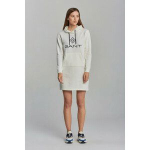 ŠATY GANT LOCK UP HOODIE DRESS biela XL