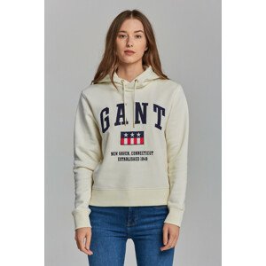 MIKINA GANT D2. GANT TAG SWEAT HOODIE biela L