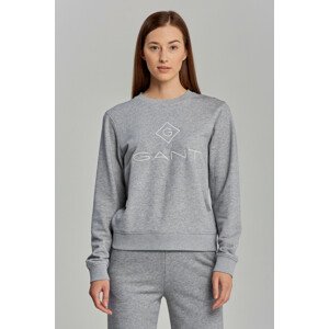 MIKINA GANT LOCK UP C-NECK SWEAT šedá XS