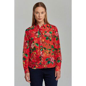 KOŠEĽA GANT D1. REG ROSE COT SILK SHIRT červená 40