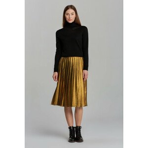 SUKŇA GANT D2. PLEATED GOLD FOIL SKIRT žltá 32