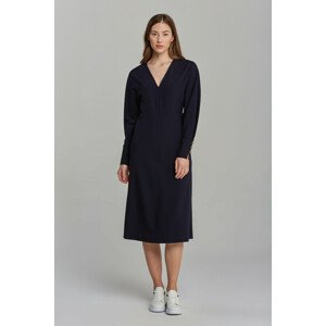 ŠATY GANT D2. BLOUSON SLEEVE FLARE DRESS modrá 40