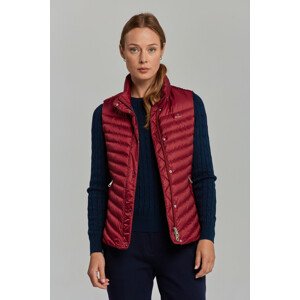 VESTA GANT LIGHT DOWN GILET červená S