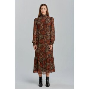 ŠATY GANT D2. PAISLEY BOW DRESS hnedá 34