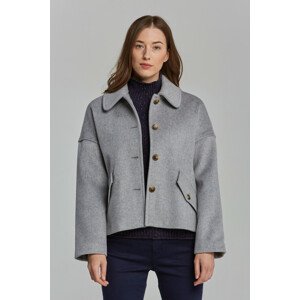 BUNDA GANT D1. WOOL BLEND CROPPED JACKET šedá M