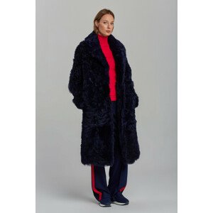 KABÁT GANT D2. SHEARLING OVERSIZED COAT modrá S