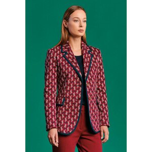 SAKO GANT D1. KNOT DESIGN SHAPED BLAZER červená 38