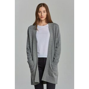 SVETER GANT D1. LONG WOOL CARDIGAN šedá L