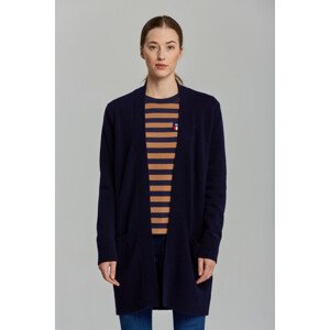 SVETER GANT D1. LONG WOOL CARDIGAN modrá XS