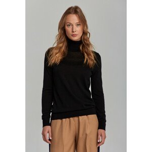 ROLÁK GANT WASHABLE MERINO TURTLENECK čierna XXXL