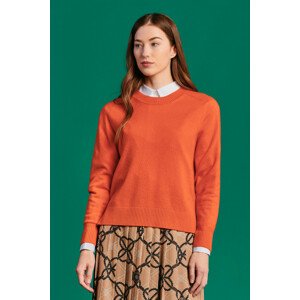 SVETER GANT D1. CASHMERE C-NECK oranžová S