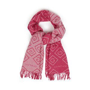 ŠÁL GANT D1. ICON G WOOL SCARF ružová None