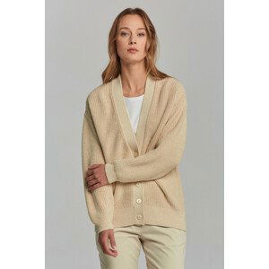 SVETER GANT D2. SPARKLING RIB CARDIGAN biela L