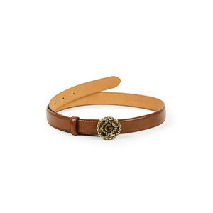 OPASOK GANT D1. ICON G LEATHER BELT hnedá 95