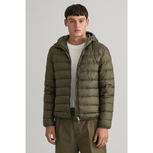 BUNDA GANT LIGHT DOWN HOOD JACKET zelená M