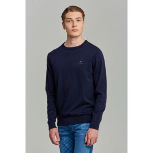 SVETER GANT CLASSIC COTTON C-NECK modrá XL