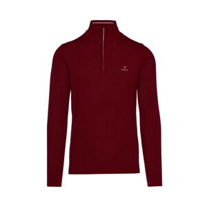 SVETER GANT COTTON PIQUE HALF ZIP červená XXXL