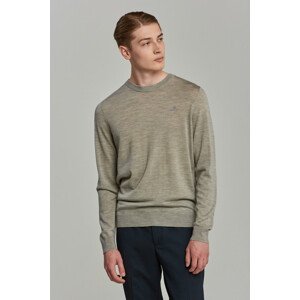 SVETER GANT WASHABLE MERINO C-NECK šedá M