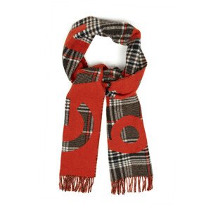 ŠÁL GANT D1. GLENCHECK LOGO WOOL SCARF oranžová None