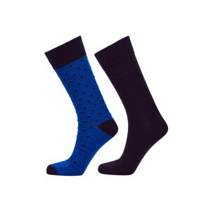 PONOŽKY GANT SOLID AND DOT SOCKS 2-PACK modrá None