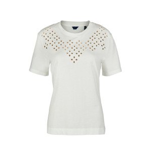 TRIČKO GANT D1.DESERT JEWEL EMBROIDERY T-SHIRT biela L