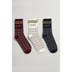 PONOŽKY 3-PACK GANT D1. ICON STARS SOCKS 3-PACK biela 37/39