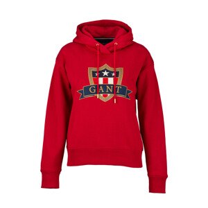 MIKINA GANT D1. GANT BANNER SHIELD HOODIE červená XL