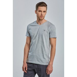 TRIČKO GANT ORIGINAL SLIM V-NECK T-SHIRT šedá M