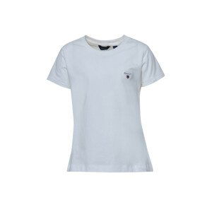 TRIČKO GANT FITTED ORIGINAL SS T-SHIRT biela 134/140