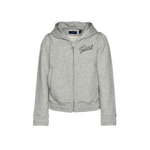 MIKINA GANT D1. GANT ROPE SCRIPT HOODIE šedá 110/116