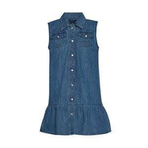 ŠATY GANT D1. GANT ROPE SCRIPT DENIM DRESS modrá 110/116