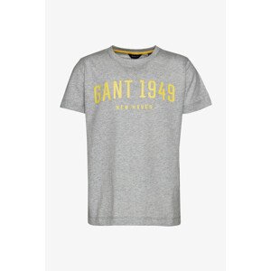 TRIČKO GANT D2. GANT 1949 SS T-SHIRT šedá 170