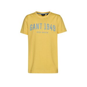 TRIČKO GANT D2. GANT 1949 SS T-SHIRT žltá 122/128