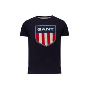 TRIČKO GANT D1. RETRO SHIELD SS T-SHIRT modrá 170