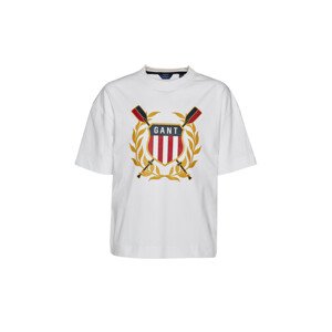 TRIČKO GANT D1. GANT ROWING SHIELD SS T-SHIRT biela 170