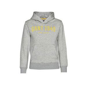 MIKINA GANT D2. GANT 1949 SS HOODIE šedá 170