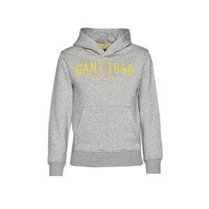 MIKINA GANT D2. GANT 1949 SS HOODIE šedá 176