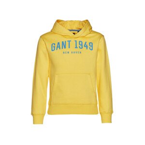 MIKINA GANT D2. GANT 1949 SS HOODIE žltá 170