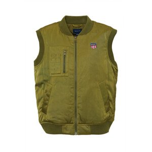 VESTA GANT D1. RETRO SHIELD VEST zelená 134/140