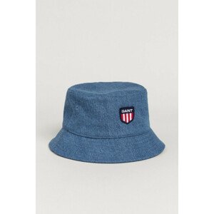 KLOBÚK GANT D1. RETRO SHIELD DENIM BUCKET HAT modrá L/XL