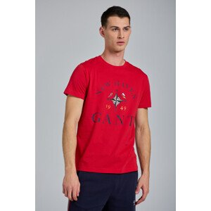 TRIČKO GANT D1. GANT SAILING SS T-SHIRT červená XS