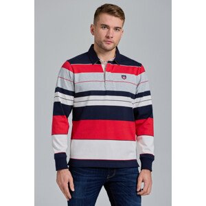 POLOKOŠEĽA GANT D1. STRIPED RETRO SHIELD RUGGER modrá XXL