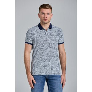 POLOKOŠEĽA GANT D2. LEAF PRINT PIQUE SS RUGGER modrá XL