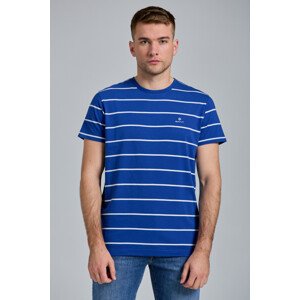 TRIČKO GANT BRETON STRIPE SS T-SHIRT modrá L