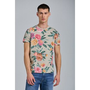 TRIČKO GANT D2. DAHLIA PRINT SS T-SHIRT hnedá S