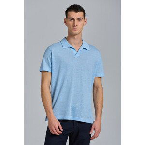 POLOKOŠEĽA GANT D2. LINEN SS RUGGER WATERFALL BLUE