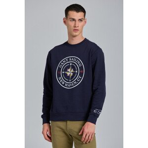 MIKINA GANT D1. GANT SAILING C-NECK SWEAT modrá M