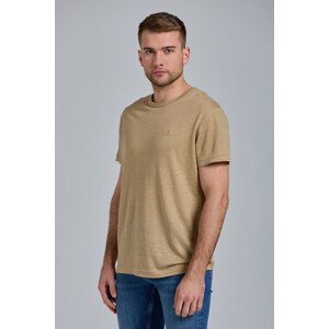 TRIČKO GANT D2. LINEN SS T-SHIRT hnedá L