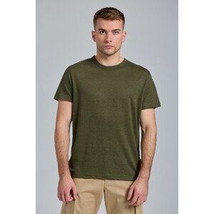 TRIČKO GANT D2. LINEN SS T-SHIRT zelená XL