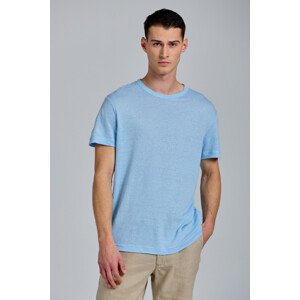 TRIČKO GANT D2. LINEN SS T-SHIRT modrá S